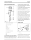 Page 170Pistons and Connecting Rod Assembly
Piston ring, upper compression1
Piston ring, lower compression2
Piston rings, oil control3
Piston4
Piston pin5
Connecting rod6
Oil squirt hole7
Connecting rod bearing, upper8
Connecting rod bearing, lower9
Connecting rod cap10
Nut11
Bolt12
The aluminium alloy, thermal expansion, lightweight
pistons, with semi-floating piston pins, are offset to the
thrust side and are carried on forged steel connecting
rods. Pistons are supplied in four grades, 1, 2, 3 and 4.
The...