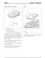 Page 181Engine Ladder Frame Assembly
69.8 mm minimumA
Engine bulkhead housing1
Crankshaft main bearing cap adjustment screw2
The ladder frame is fitted to the lower cylinder block,
via 20 bolts and 2 studs and nuts, to stiffen the base
structure thus helping to reduce Noise, Vibration and
Harshness (NVH). The frame is made of high-pressure
die cast aluminium.
Located in the bulkhead housing are eight crankshaft
main bearing cap adjustment screws.
A gasket seals the joint between the bulkhead housing
and the...