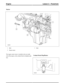 Page 207Starter
Bolt1
Starter motor2
Bolt3
The engine starter motor is installed at the rear right
side of the engine, at the cylinder block to bedplate split
line.
Coolant Drain Plug/Heater
(G421094) Technical Training58
Lesson 2 – PowertrainEngine 