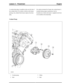 Page 208A coolant drain plug is installed on the rear left side of
the cylinder block. On vehicles with the cold climate
package, the cylinder block heater replaces the drain
plug.
On vehicles destined for Canada, the coolant heater is
installed during engine manufacture, but for
Scandinavian vehicles the heater is supplied in kit form
to be installed at the dealership.
Coolant Pump
Coolant pump1
Bolt2
Pulley3
Bolt4
EngineLesson 2 – Powertrain
59Technical Training (G421094) 