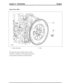 Page 214Starter Drive Plate
Starter drive plate1Bolt2
The starter drive plate is attached to the rear of the
crankshaft. A timing disc, for the engine speed sensor,
is spot welded to the front face of the drive plate.
EngineLesson 2 – Powertrain
65Technical Training (G421094) 