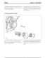 Page 227The oil pump is installed on the crankshaft at the front
of the engine. The pump inlet and outlet ports align with
oil passages in the bedplate.
The pumping element is an eccentric rotor, which is
directly driven by flats on the crankshaft. An integral
pressure relief valve regulates pump outlet pressure at
4.5 bar (65.25 psi).
Oil Filter and Oil Pressure Switch
The oil filter is a replaceable cartridge installed on an
adapter. An internal bypass facility permits full flow
bypass if the filter is...