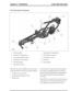 Page 343Fuel Tank Internal Components
Carrier assembly1
Front ROV corrugated tube2
Liquid Vapor Separator (LVS)3
Rear Roll Over Valve (ROV)4
Fuel pump module5
Rear fuel level sensor6
Tank breather corrugated tube7
Tank breather connection8
Front fuel level sensor9
Front ROV10
Front jet pump11
The TdV6 vent system is different to the system used
on the petrol models. The TdV6 vent system comprises:
•two Roll Over Valves (ROV)
•one Liquid Vapor Separator (LVS)
•breather spout.
The vent system is mounted on the...