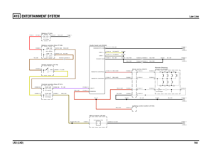 Page 144ENTERTAINMENT SYSTEM 
Low Line
LR3 (LHD)144
415
ENT ERTAINMENT S YSTEMLow Line
B,0.35D
GR,0.5D
RN,0.35D
RN,0.5D
B,0.5D
B,1.0D
GR,0.5D
RN,0.5D
B,2.5D
N,4.0DNS,6.0DP,1.5D
R,50.0
Y,4.0D
N,4.0D
B,50.0D
B,0.5D
B,0.75DB,0.75D
SR,0.35DSB,0.35DYU,MAPZYW,MAPZB,1.5D
B,1.5D
B,0.75DB,0.75D
Central Junction Box (P101)
Clock spring (S227)
FUSE 69P
5.0 Amps
Lighting control switch (S100)
Mirror-interior (B146)
Home link (Y168)
TYPE 3TYPE 3
FUSE 53P
15.0 Amps
C2443-4 C2444-4
Battery Junction Box (P108)
LINK 18E
50.0...