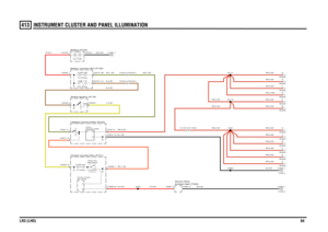 Page 64INSTRUMENT CLUSTER AND PANEL ILLUMINATION 
LR3 (LHD)64413
INSTRUMENT CLUSTER AND PANEL ILLUMINATION
B,1.0DRN,0.5D
B,0.5D
RN,0.5DRN,0.5D
NG,1.0D
Y,4.0D
RO,1.0D
R,0.5D
R,0.5D
NG,1.0D
B,50.0D
N,4.0DN,4.0D
R,50.0
RN,0.5DRN,0.5DRN,0.5DRN,0.5DRN,0.5DB,2.5DRN,0.5DRN,0.5DRN,0.5DRN,0.5DRN,0.5DRN,0.35DRN,0.5D
RN,0.5D
FUSE 25E
10.0 AmpsLINK 11E
30.0 AmpsFUSE 67P
5.0 Amps
C1167-9 C1165-9
Dimming (S388) Switch-
Lighting control switch (S100)
Box (D162)
Central Junction
Central Junction Box (P101)
lights...