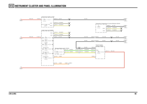Page 65INSTRUMENT CLUSTER AND PANEL ILLUMINATION 
LR3 (LHD)65413
RN,0.5D
O,MZE
Y,MAPDDG,MAPDDB,0.5DB,2.5D
O,MZEB,1.5DYU,MAPZYW,MAPZYU,MAPDYW,MAPDB,0.5D
RN,0.5DRN,0.5D
Y,MAPAG,MAPA
B,0.75DB,0.5D
B,1.5DB,2.5D
B,0.75DB,0.5D
B,1.0DYU,MAPNYW,MAPN
C2640-2 C2639-2C2247-2 C2249-2
0.03 Amps0.03 AmpsEMERGENCY0.03 AmpsIMFORMATION0.03 AmpsBREAKDOWN0.03 AmpsPHONE0.03 Amps
0.03 Amps
0.03 Amps
Module-Multi-media (D325)
Audio head unit (D282)
K
Sheet1
C2867-1 C2868-1
N
Sheet1L
Sheet1
Instrument cluster (J100)Sensor-Sunlight...