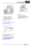 Page 28VERTEILERGETRIEBE
ÜBERHOLUNG5
30.Unter Beachtung ihrer Einbaulage die
Zapfenschraube, 5 Schrauben und 2
Unterlegscheiben zur Befestigung des
Hinterachsabtriebsgehäuses am Hauptgehäuse
entfernen.
31.Hinterachsabtriebsgehäuse entfernen.
HINWEIS: Paßstifte beachten.
VORSICHT: Hinterachsabtriebsgehäuse jetzt
noch nicht weiter zerlegen.
32.Stopfen zur Befestigung der Druckfeder und Kugel
an der HI/LO-Schaltwelle entfernen.
33.Druckfeder entfernen.
34.Kugel mit Hilfe eines Stabmagneten entfernen.
VORSICHT:...