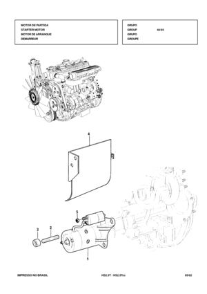 Page 280   IMPRESSO NO BRASIL          HS2.5T / HS2.5Tcc   05/02GRUPO
GROUP46/65
GRUPO
GROUPE MOTOR DE PARTIDA
STARTER MOTOR
MOTOR DE ARRANQUE
DEMARREUR 