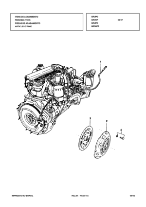 Page 392   IMPRESSO NO BRASIL           HS2.5T / HS2.5Tcc   05/02ITENS DE ACABAMENTO
FINISHING ITENS
PIEZAS DE ACABAMIENTO
ARTICLES DFINIEGRUPO
GROUP69/37
GRUPO
GROUPE 
