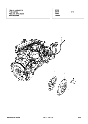 Page 398   IMPRESSO NO BRASIL           HS2.5T / HS2.5Tcc   05/02ITENS DE ACABAMENTO
FINISHING ITENS
PIEZAS DE ACABAMIENTO
ARTICLES DFINIEGRUPO
GROUP69/85
GRUPO
GROUPE 