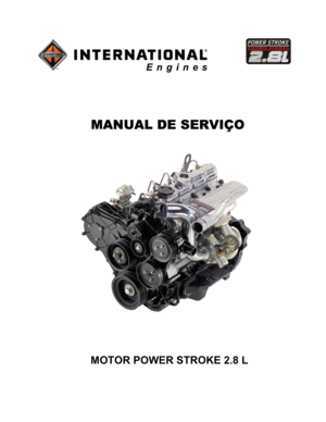 Page 1MOTOR POWER STROKE 2.8 L
MANUAL DE SERVIÇO 