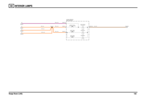 Page 131INTERIOR LAMPS 
Range Rover (LHD)13344
RU,0.75
RY,0.75RY,2.5RY,2.5
RY,0.75RY,0.75
N,0.75
lamp (S254)Switch-Maplamp (S254)Switch-Map
Rear (B104) Lamp-Interior-
H
Sheet3K
Sheet3P
Sheet1R
Sheet1
lamp-Rear (S305)Switch-Interior
Map (B154)Lamp-6.0 WattsMap (B154)Lamp-6.0 WattsRear (B104) Lamp-Interior-6.0 Watts
C0357-1
X18121
C0357-7C0357-8
C0357-6
C0555-0 
