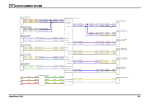 Page 159ENTERTAINMENT SYSTEM 
Range Rover (LHD)16157
NB,MAPJ
YN,MMA
G,MAPBGW,MAPBR,2.5N,0.5N,0.5Y,MUAN,MUA
U,MAPLUR,MAPLN,MAPKY,MAPKUW,MAQDUR,MAQD
YB,0.5YG,0.5UG,MAPNUY,MAPNG,0.5UN,MAQCUG,MAQC
B,MAPCG,MAPCN,MUAY,MUA
YB,MMAYN,MMASN,MMCSB,MMCYR,MMBYN,MMBUW,MUAUN,MUA
YB,MAPJUR,MAPGUW,MAPGUR,MAQBUY,MAQB
UN,MAPAUB,MAPA
YB,MAPHYN,MAPHUB,MAQAUN,MAQAUB,MAPDUN,MAPD
UN,MAPCUB,MAPC
UW,MAPEUR,MAPE
N,MMBUY,MMBUR,MUAUN,MUAYB,MMAUB,MMCUN,MMC
UW,MAPGUR,MAPG
Amplifier-Power-ICE (F142)
AUD 4
Rear door-RH (F133) Speaker-Mid...