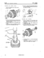 Page 32I371LT230 TRANSFER GEARBOX
Intermediate gear assembly overhaul
1. Drive out intermediate gear bearing tracks.
2. Remove circiips.6. Fit the ‘0’rings to the intermediate shaft and
into the intermediate shaft bore at the front ofthe transfer box casing.‘,,’
sTl62SMIntermediate gear re-assembly
3. Clean all intermediate gear components and
lock plate. Check for damage or wear and
replace as necessary.4. Fit new circlips into the intermediate gear
cluster.5. Using tools 
LST550-4 and MS550 fit bearing
tracks...