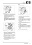 Page 520BRAKES
ADJUSTMENTS 70-3
4.At 4 points around disc, measure disc thickness 
using a micrometer; renew disc if less than 
service limit or if maximum variation is 
exceeded: Disc thickness, NEW = 12 mm. 
Service limit = 10.4 mm. Thickness variation, 
maximum = 0.010.
CAUTION: Brake discs must be renewed in 
pairs, unless one disc requires changing 
before 1000 miles (1500 kilometres) from 
new.
5.Mount a Dial Test Indicator (DTI) to LRT-99-
503, and secure to inboard side of hub using 
caliper assembly...