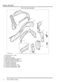 Page 733PANEL REPAIRS
-6 REPLACEMENT PANELS
Rear inner body side panels 
1Rear quarter inner - upper
2D Post inner
3Wheel arch assembly
4Wheel arch reinforcement assembly
5Outer rear wheelarch assembly
6Rear quarter front lower reinforcement
7Tail lamp mounting panel
8Tail lamp mounting panel
9Tail lamp mounting panel - inner
10Tail lamp mounting bracket - upper
11Tail lamp mounting bracket - lower 