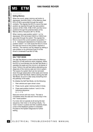 Page 380MEMORY SEAT/MIRRORS
2
M5 ETM
1995 RANGE ROVER
ELECTRICAL TROUBLESHOOTING MANUA L

 


 +(0 6+( 4170 *4((0 /(/14; 5(6 %76610 ,5
(24(55( 6(4/,0$. 

 1) 6+( (/14; ($6
 

 ,5 *4170( 6+417*+ 6+( 59,6&+
&106$&65 +,5 5,*0$.5 6+(  61 4(&14 6+( 5($6
215,6,10 $5 4(2146( 6+417*+ 6+( 5($6 215,6,10
5(05145 !

 !
 !
 !
 $0 6+( /,4414
215,6,105 6+417*+ 6+( 216(06,1/(6(45 1) 6+(
(/14; ,4414 &67$6145 

 

 +(0 /(/14; 5($6 215,6,10 59,6&+ 
 14  ,5
(24(55( ...