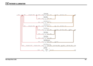 Page 150INTERIOR ILLUMINATION 
New Range Rover (LHD)14946
SR,0.5
SR,0.35SR,0.35SR,0.35SR,0.5
SR,0.5
SR,0.5SR,0.5
SR,0.5SR,0.5
SR,1.5
SR,0.5
SR,0.35SR,0.5
SR,0.5
SR,0.35SR,0.35
NB,1.0
NB,0.5NB,0.5
NB,1.0
N,0.75
NB,0.5
NB,0.75
NB,0.75
NB,1.0
NB,0.75N,0.75
N,2.5
N,2.5
NB,0.5N,2.5
NB,0.75N,2.5
N,0.35N,0.35
N,0.75
NB,1.0
5.0 WattsRear-RH (S140) Switch-Window-5.0 Watts5.0 Watts5.0 Watts5.0 Watts5.0 WattsCigar lighter-Rear (J113)Lamp-Ashtray (B177)Rear-RH (S369)
Switch-Seat heat-Rear-LH (S368)
Switch-Seat heat-Rear-RH...
