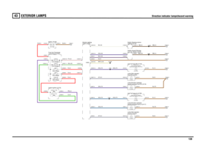 Page 139EXTERIOR LAMPS 
Direction indicator lamps\hazard warning
138
43
EXTERIOR LAMPS
Direction indicator lamps\hazard warning
N,0.5
G,4.0PB,4.0R,4.0
UN,0.75UG,0.75UY,0.5UY,0.5UG,0.75
R,4.0
UG,0.75
R,35.0
UN,0.35NU,0.35WSY,0.35UN,0.75W,0.35
PY,0.5R,4.0GS,0.35
N,35.0
UN,0.75
N,1.5N,0.75N,0.5N,0.75N,0.5NB,0.5
NB,0.5
NB,2.5N,1.5
NB,0.35
hazard warning-Rear-RH (A118)Lamp-Direction indicator/
21.0 Watts
hazard warning-Rear-LH (A119)Lamp-Direction indicator/
21.0 Watts
Unit-Tail lamp-RH (A140)Unit-Tail lamp-LH...