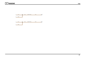 Page 38WINDOWS 
Front
37
5
Front
N,4.0N,4.0
N,2.5N,1.5N,2.5N,1.5
N,4.0N,4.0
DCBA
C0322-26 C0463-26C0336-26 C0459-26
X891X849
C0821-0C0553-0 