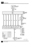 Page 156WASH/WIPEF5
2CIRCUIT DIAGRAM
Z328
Body Electrical
Control Module
(BECM)
13 C120
LGB16
WG5
RLG15
ULG11
OP4
LGO13
OB1
LGB C257
X272
Wash/Wipe
Switch
[1] Front Wipe
Switch 1
[2] Front Wipe
Switch 2
[3] Front Wipe
Switch 3
[4] Intermittent
Potentiome-
ter
[5] Front Wash
[6] Rear Wipe
[7] Rear Wash
1C193
2 C193
M
S111
See Ground Dis-
tribution
E181BM105
Front Screen
Wash Pump
28 C116R
YG
11
C114
Z108
Anti±Lock Brake
System ECU
C116LLHD
RHD
1 =
0 =Switch Closed
Switch Open Fast Wipe Mist
Off
Intermittent
Slow...