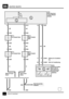 Page 260HEATED SEATSM6
2CIRCUIT DIAGRAM
E908E909
S901
With Power
Seats
See Ground Dis-
tribution Without Power
Seats
B117
Left Heated Seat
2 C904
1 C904
B131
Right Heated
Seat
2 C906
1 C906
B117
Left Heated Seat
3 C903 1 C903
B131
Right Heated
Seat
3 C9051 C905
NR
NG
BNU
NB
B
21 C912
BP
15
Z253
Heating Ventila-
tion and Air
Conditioning
Control Unit
(HEVAC)
Z238
Body Electrical
Control Module
(BECM)
0101
20
30
F 2
30 A
BR
6 C255
19 C246B
12
C246A Without Air Condition-
ing
With Air Conditioning 11 