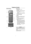 Page 7Telephone Handset
6
Te le ph one  Han dse tTELEPHONE HANDSET Handset controls
1.Electrical charging contacts
2.Microphone
3.Changeover to capitals (Used in text entry)
4.Keep pressed for a while: switching the 
phone on and off:
Press briefly: ending a call or returning to 
main menu
5.Opening phone book or switching between 
phone book and TOP 8 list
6.Adjust volume of handset
7.Earpiece
8.Display
9.Answering calls, establishing a connection
10.Entering letters, numbers and special 
symbols
11.Press and...