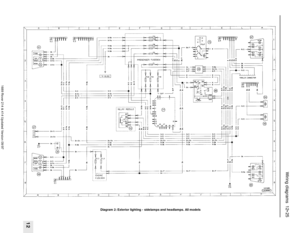 Page 25Wiring diagrams  12•25
12
1689 Rover 214 & 414 Updated Version 09/97
Diagram 2: Exterior lighting - sidelamps and headlamps. All models 