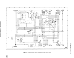 Page 29Wiring diagrams  12•29
12
1689 Rover 214 & 414 Updated Version 09/97
Diagram 3a: Ancillary circuits - electric windows, mirrors and central locking 