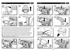 Page 652
49
48
GBDFIEPNLGR
The following procedures are to be followed carefully when the vehicle is to be used for deep water wading.
Die folgenden Maßnahmen sind zu treffen, wenn mit dem Fahrzeug tiefes Wasser durchfahren werden soll.
Les procédures suivantes devraient être appliquées lorsque le véhicule est utilisé pour avancer dans leau.
Quando il veicolo viene usato per guadare in acqua profonda occorre seguire le seguenti procedure.
Deberán realizarse los procedimientos siguientes cuando el vehículo se...