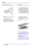 Page 33MOTOR
8
ÜBERHOLUNG
Nockenwellenaxialspiel - Überprüfung
1.Axialspiel jeder Nockenwelle mit Hilfe einer Meßuhr
ermitteln.
Nockenwellenaxialspiel = 0,06 bis 0,25 mm
Falls das Axialspiel die Toleranzen noch
überschreitet, die Prüfung mit einer neuen
Nockenwelle wiederholen. Falls das Axialspiel die
Toleranzen immer noch überschreitet, muß die
Zylinderkopf-/Nockenwellengruppe ausgetauscht
werden.Nockenwellen - Ausbau1.10 Schrauben zur Befestigung jedes
Nockenwellenträgers am Zylinderkopf in der
abgebildeten...