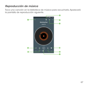 Page 18667
Reproducción de música
Toca una canción en la biblioteca de música para escucharla. Aparecerá la pantalla de reproducción siguiente.






 
 