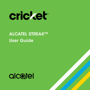 Page 1ALCATEL STREAKTM
User Guide 