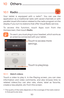 Page 5350
10 Others ..........................................
10.1  Radio ................................................. 
Your tablet is equipped with a radio(1). You can use the 
application as a traditional radio with saved channels or with 
parallel visual information related to the radio program on the 
display if you turn to stations that offer Visual Radio service. 
To access this function, touch Apps icon from the 
Homescreen, then touch Radio. 
To use it, you must plug in your headset, which works...