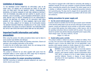 Page 5856
Limitation of damagesTO  THE  MAXIMUM  EXTENT  PERMITTED  BY  APPLICABLE  LAW,  IN  NO EVENT  SHALL  TCT  MOBILE  OR  ITS  AFFILIATES  BE  LIABLE  TO  YOU,  ANY USER,  OR  THIRD  PARTY  FOR  ANY  INDIRECT,  SPECIAL,  CONSEQUENTIAL, INCIDENTAL  OR  PUNITIVE  DAMAGES  OF ANY  KIND, ARISING  IN  CONTRACT, TORT, OR OTHERWISE, INCLUDING, BUT NOT LIMITED TO, INJURY, LOSS OF REVENUE, LOSS OF GOODWILL, LOSS OF BUSINESS OPPORTUNITY, LOSS OF DATA,  AND/OR  LOSS  OF  PROFITS,  REGARDLESS  OF  THE  FORESEEABILITY...