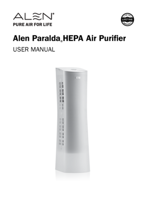Page 1USER MANUAL
Alen Paralda HEPA Air Purifier® 