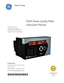 Page 1Digital Energy
PQMII Power Quality Meter
Instruction Manual
Software Revision: 2.2x
Manual P/N: 1601-0118-AE
Manual Order Code: GEK-106435N
Copyright © 2011 GE Digital Energy
GE Digital Energy
215 Anderson Avenue, Markham, Ontario
Canada L6E 1B3
Tel: (905) 294-6222   Fax: (905) 201-2098
Internet: 
http://www.gedigitalenergy.com
GE Digital Energys Quality 
Management System is registered to 
ISO9001:2000
QMI # 005094
UL # A3775
*1601-0118-AE* 