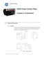 Page 31PQMII POWER QUALITY METER  – INSTRUCTION MANUAL2–1
PQMII Power Quality Meter
Chapter 2: Installation
Digital Energy
In stal lation
2.1 Physical Conf iguration
2.1.1 Mounting
Physical dimensions and required cutout dimensions for the PQMII are shown below. Once 
the cutout and mounting holes are made in the panel, use the eight #6 self-tapping screws 
provided to secure the PQMII. Mount the unit on a panel or switchgear door to allow 
operator access to the keypad and indicators.
FIGURE 2–1: Physical...