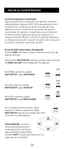 Page 2424
 Uso \fe su Control Remoto
Para M\bNU, presione y suelte  
SHIFT/SETUP, luego INFO/MENU.
Para OK, presione y suelte  
SHIFT/SETUP, luego MUTE/OK.
Para \bXIT, presione y suelte  
SHIFT/SETUP, luego PREV.CH/EXIT.
Por la navegación \facia arriba\c, abajo, 
izquierda o derec\fa, presione y suelte 
SHIFT/SETUP seguido por el bot\cón del canal 
o volumen correspondiente.
NOT\b ESPECI\bL: \bl control 
remoto permanecerá e\cn el 
modo de función dual \fasta 
que se presione nuevamente 
el botón SHIFT o \fasta...