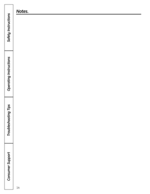 Page 1414
Notes.
Operating Instructions
Safety Instructions
Consumer Support
Troubleshooting Tips 