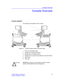 Page 65Console Overview
LOGIQ 5 Basic User Manual 3-5
Direction 2300002-100 Rev. 2
Console Overview
Console graphics
The following are illustrations of the console:
 Figure 3-1. LOGIQ 5 System (right and left side views)
1.  Probe and Gel Bottle Holder
2.  Storage area of Peripheral Device
3.  Storage area of Peripheral Device
4.  Release lever to raise and lower Monitor and Control Panel
5. Side Pocket
6. Task Light
100-120V  150VA Max
6
23
4
5 31
CAUTIONDO NOT place probes or the footswitch into either the...