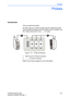 Page 31Probes
LOGIQ E9 User Guide 1-21
Direction 5180302-100 Rev. 1
Probes
Introduction
Only use approved probes. 
DO NOT plug any LOGIQ 9 probes into the LOGIQ E9 system. 
Use the left-most probe port for the 3CRF and S1-5 probes; use 
the 3 right probe ports for any “___-D” probe. 
 Figure 1-13. Probe Connectors
1.  3CRF and S1-5 Probe Connector
2. _____-D Probe Connector
Refer to the Probes chapter for more information. 