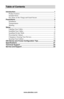 Page 4www.aleratec.com
Table of Contents
Introduction .......................................................................................1
Product Features  .....................................................................................1
Included Items  ........................................................................................1
Key Items on the Charge and Guard Secure ...........................................2
Precautions...