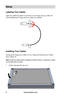 Page 10www.aleratec.com6
Setup
Labeling Your Cables
Apply the numbering labels to each end of your charge and sync cables for 
easier identification. Charge and sync cables not included. 
 
 
 
 
 
 
 
 
 
 
 
 
 
 
 
Installing Your Cables
Setting up the charge/sync cables to your Charge and Guard Secure Charge/
Sync Cabinet 16.
Note: Install the cables before installing the tablet dividers. Charge/sync cables 
not included with purchase.
1. Unlock and open the top cover.  