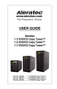 Page 1USER GUIDE
Aleratec  
1:3 DVD/CD Copy Tower™
1:5 DVD/CD Copy Tower™
1:7 DVD/CD Copy Tower™
 
 
       Part No. 260180  ......... 1:3 DVD/CD Copy Tower™
       Part No. 260181  ......... 1:5 DVD/CD Copy Tower™
       Part No. 260182  ......... 1:7 DVD/CD Copy Tower™  