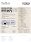 Page 2Piccadilly pro
The microportable business projector
Technical Specifications*Piccadilly pro
* Subject to modification, ** Average lifetime
Updated on: 07/ 2004
Your Liesegang specialist dealer
Liesegang Optoelectronics GmbH Liesegang Corp.
Kaistrasse 5 1001 W. Cypress Creek Rd. 103
40221 Duesseldorf Ft. Lauderdale, FL 33309
Germany USA
phone +49 (0) 2 11 / 39 01-1 phone (954) 489 23 01
fax +49 (0) 2 11 / 39 01-227 fax (954) 489 23 18
www.liesegang.com www.liesegangcorp.com
info@liesegang.com...