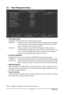 Page 43- 43 - BIOS Setup
2-6 Power Management Setup
ACPI Suspend Type
Specifies the ACPI sleep state when the system enters suspend.
S1(POS)Enables the system to enter the ACPI S1 (Power on Suspend) sleep state(default).
In S1 sleep state, the system appears suspended and stays in a low power
mode. The system can be resumed at any time.
S3(STR)Enables the system to enter the ACPI S3 (Suspend to RAM) sleep state.
In S3 sleep state, the system appears to be off and consumes less power than
in the S1 state. When...