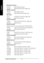 Page 50- 46 - GA-8KNXP Ultra-64 MotherboardEnglishUSB Keyboard SupportEnabledEnable USB Keyboard Support.DisabledDisable USB Keyboard Support. (Default value)USB Mouse SupportEnabledEnable USB Mouse Support.DisabledDisable USB Mouse Support. (Default value)AC97 AudioAutoAuto detect AC97 audio function. (Default value)DisabledDisable AC97 audio function.Onboard PCI66 SCSIEnabledEnable onboard PCI64 SCSI function. (Default value)DisabledDisable this function.Onboard H/W SATA
MDisable this option if you are not...