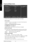 Page 58- 54 - GA-8KNXP Ultra-64 MotherboardEnglishFrequency/Voltage ControlCPU Clock Ratio
This option will not be shown or not be available if you are using a CPU with the locked ratio.15X~21XIt depends on CPU Clock Ratio.
This setup option will automatically assign by CPU detection.
For C-Stepping P4: 8X,10X~24X default: 15X
For Northwood CPU: 12X~24X default: 16X
The option will display Locked and read only if the CPU ratio is not changeable.CPU Host Clock Control
Note: If system hangs up before enter CMOS...