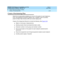 Page 105DEFINITY ECS Release 8.2 Installation and Test
for Multi-Carrier Cabinets  555-233-114  Issue 1
April 2000
Install Telecommunications Cabling 
2-49 Create a Provisioning Plan 
2
Create a Provisioning Plan
Determine an ap p rop riate availab le p ort c irc uit on the system for eac h telep hone, 
trunk, and  p erip heral c onnec tion need ed , and , in ad d ition, p lan for auxiliary 
p ower for Basic  Rate Interfac e (BRI) and c ertain d isp lay sets.
Create a Port Assig nment Rec ord  to inc lud e the...